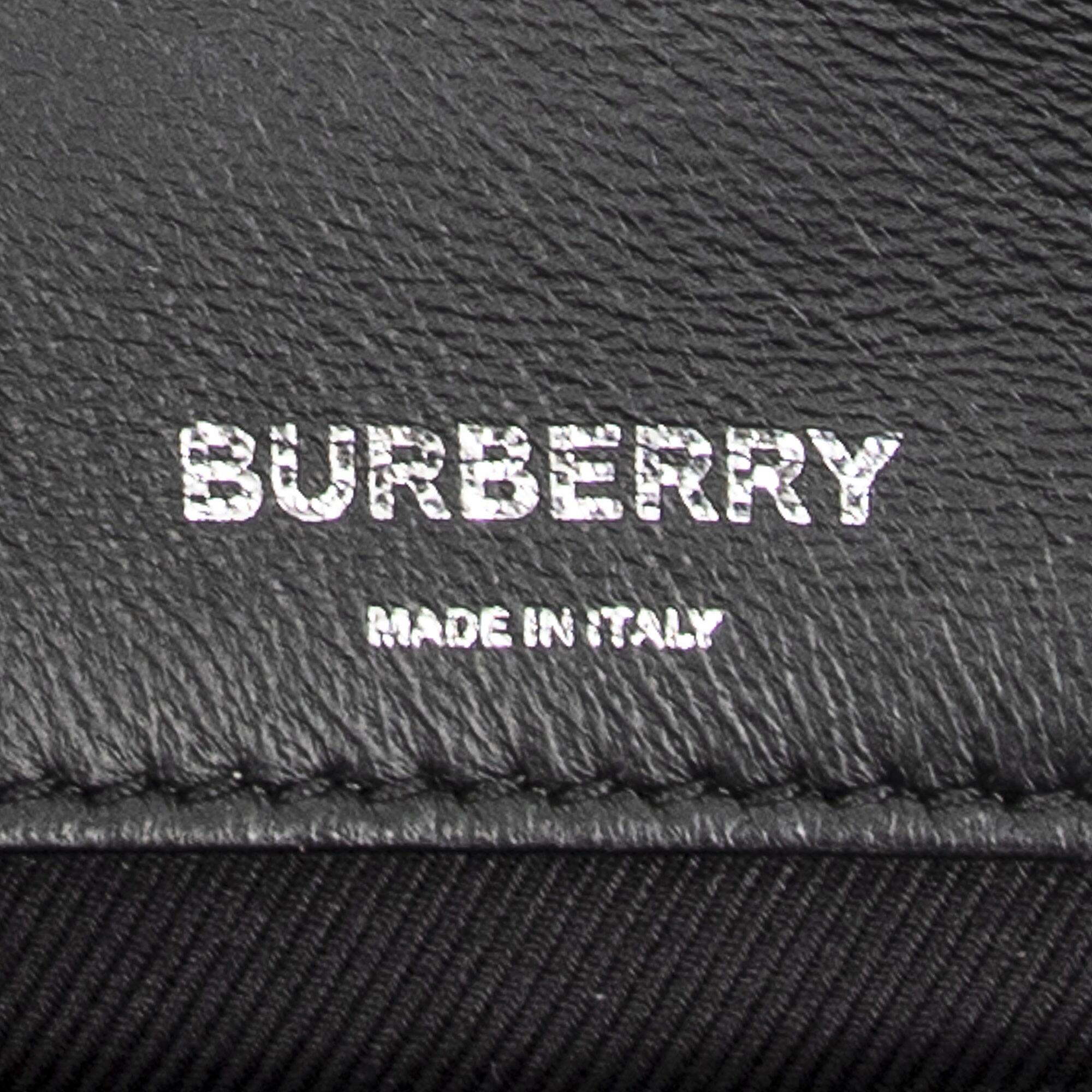 Burberry Silver Leather Belt Bag "Bum Bag"