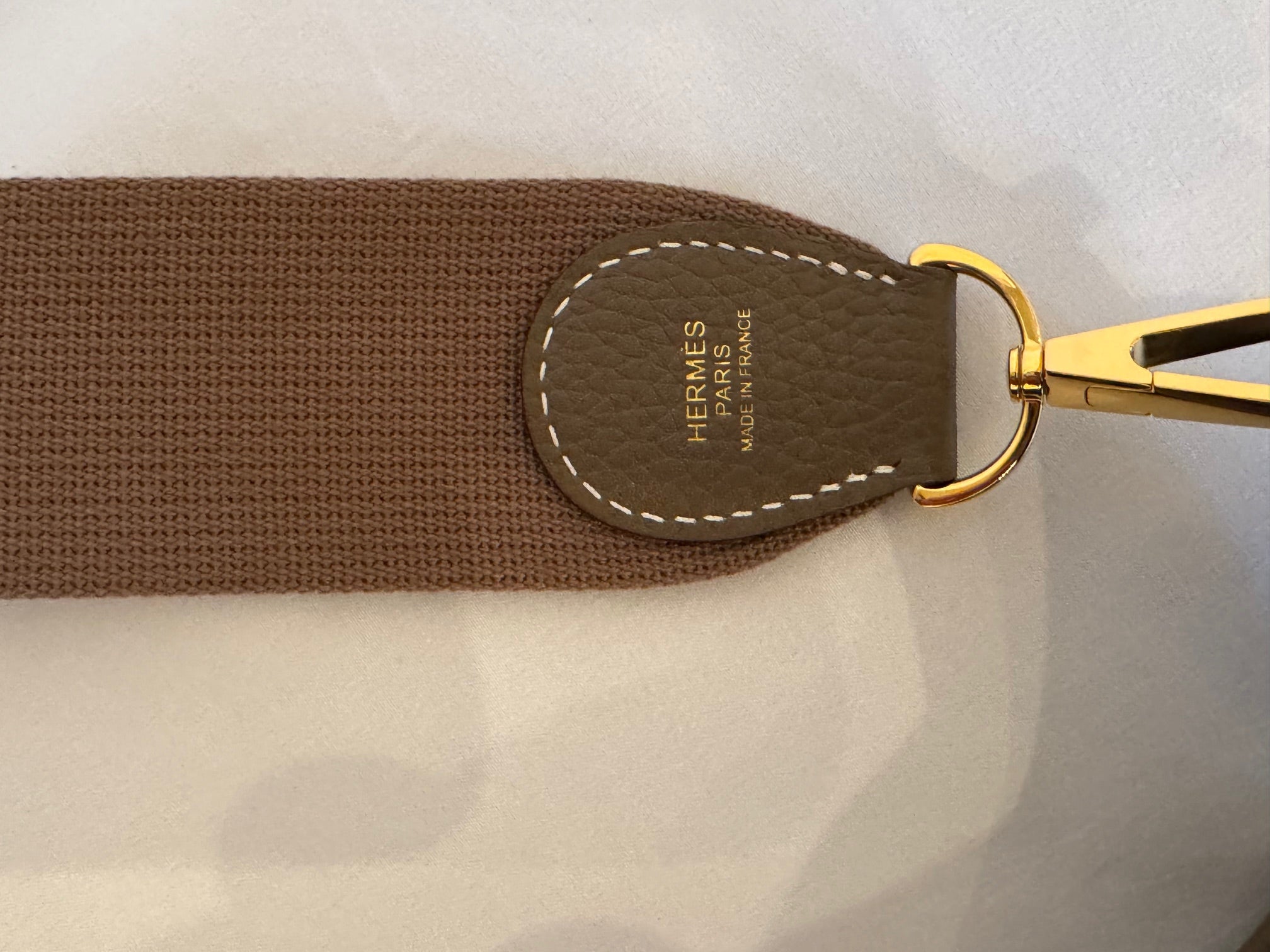 Pre-loved Hermes Evelyne III in Etoupe Clemence Leather