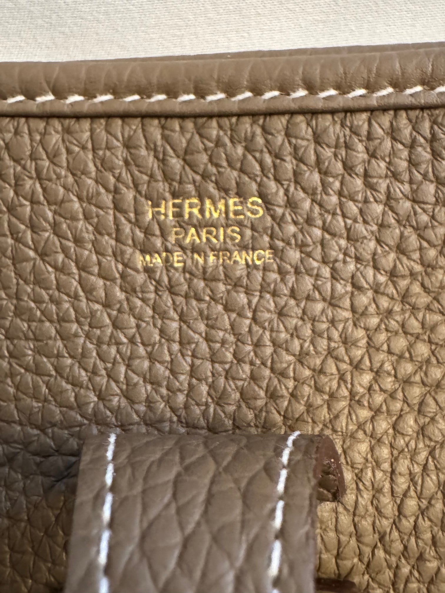 Pre-loved Hermes Evelyne III in Etoupe Clemence Leather